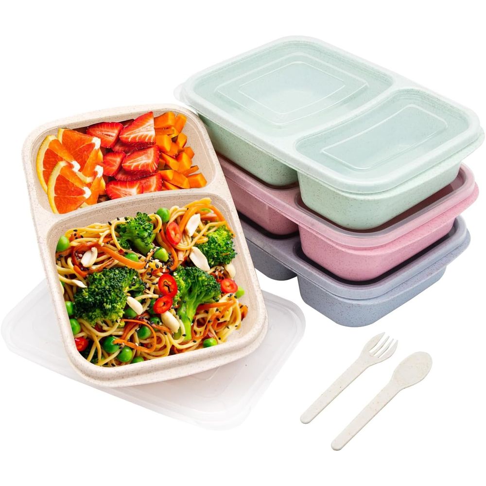 Food Storage With Dividers - Набор из 4 контейнеров для бенто-ланчей,