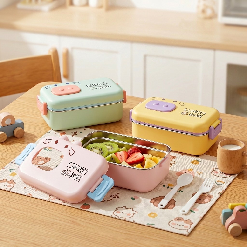 Food Storage With Dividers - Ланч-бокс из нержавеющей стали 304, герметичный,