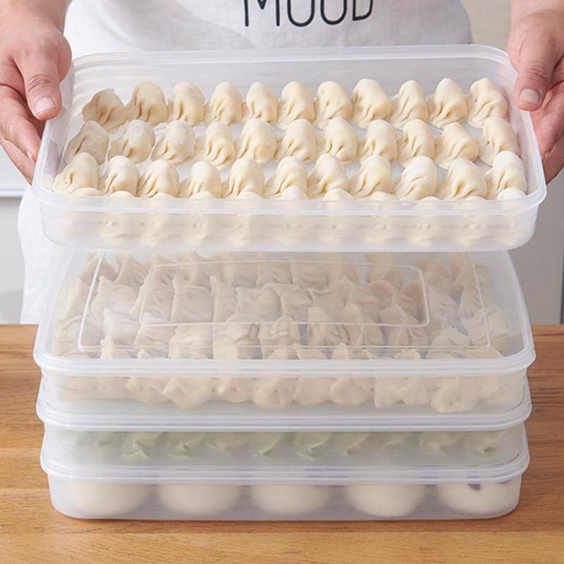 Food Storage With Dividers - Прозрачный кухонный контейнер для хранения, органайзер