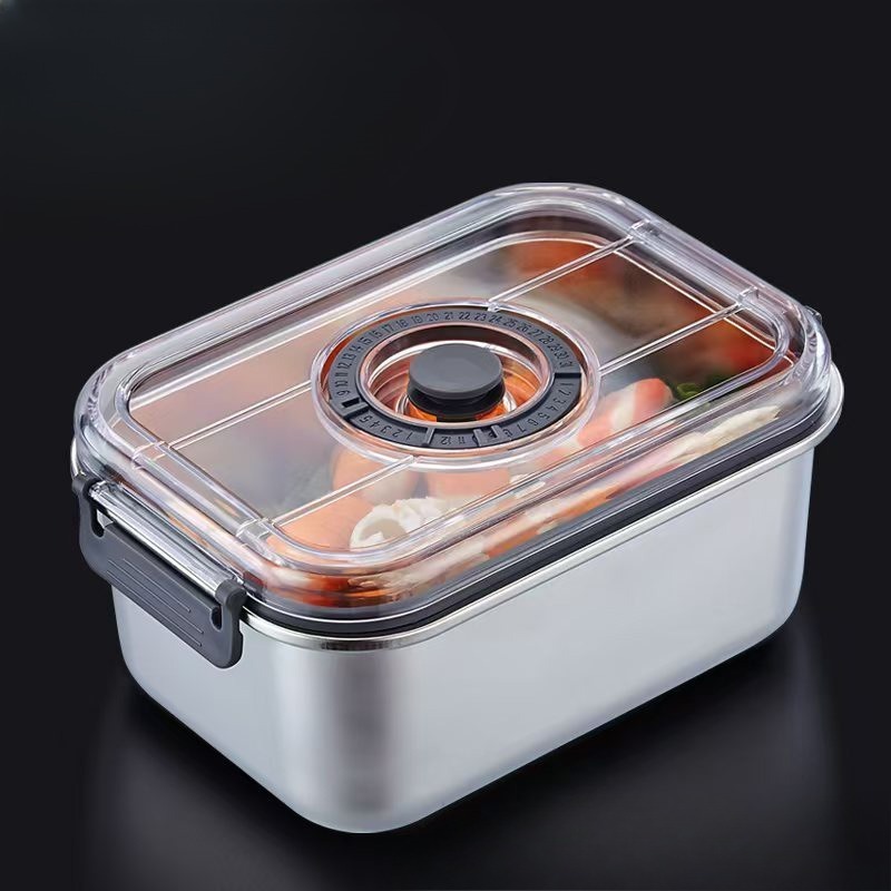 Food Storage Drawer Organizer - Вакуумный контейнер для еды из нержавеющей