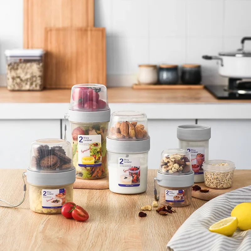 Food Storage Yogurt - Набор контейнеров для завтрака, овсяных хлопьев,