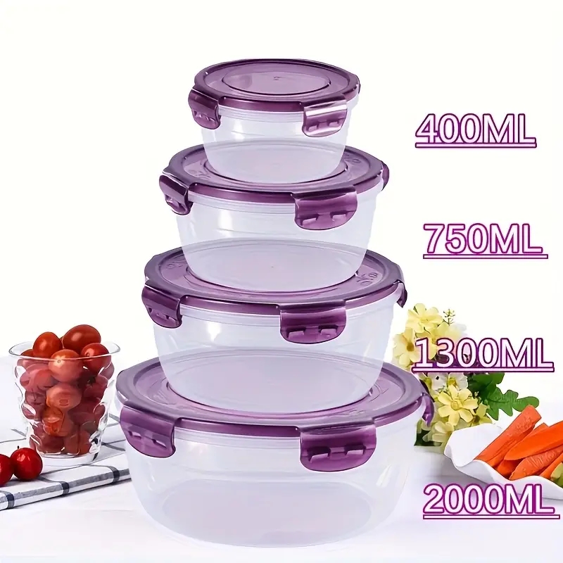 Food Storage Meals - 4 пластиковых контейнера для хранения продуктов,