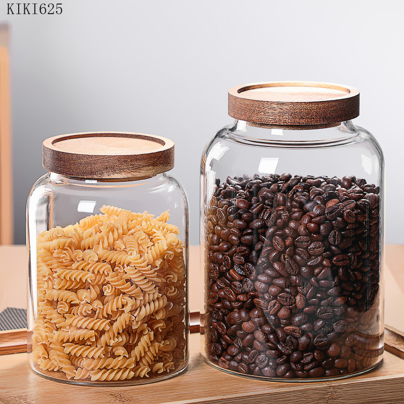 Glass Food Storage Xl - Женская Стеклянная банка для хранения с
