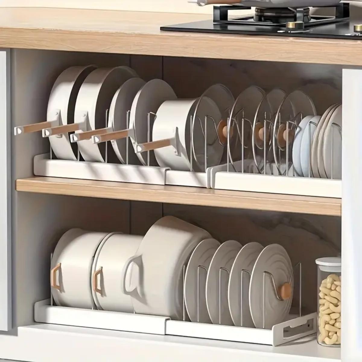 Food Storage With Dividers - Разборный органайзер для кастрюль и сковородок