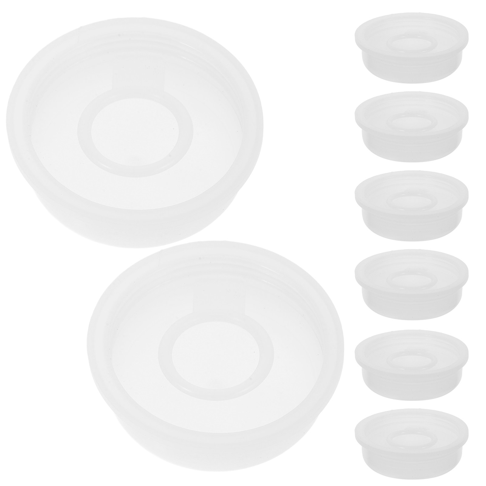 Food Storage Plastic - 10 шт. пластиковых крышек для химических