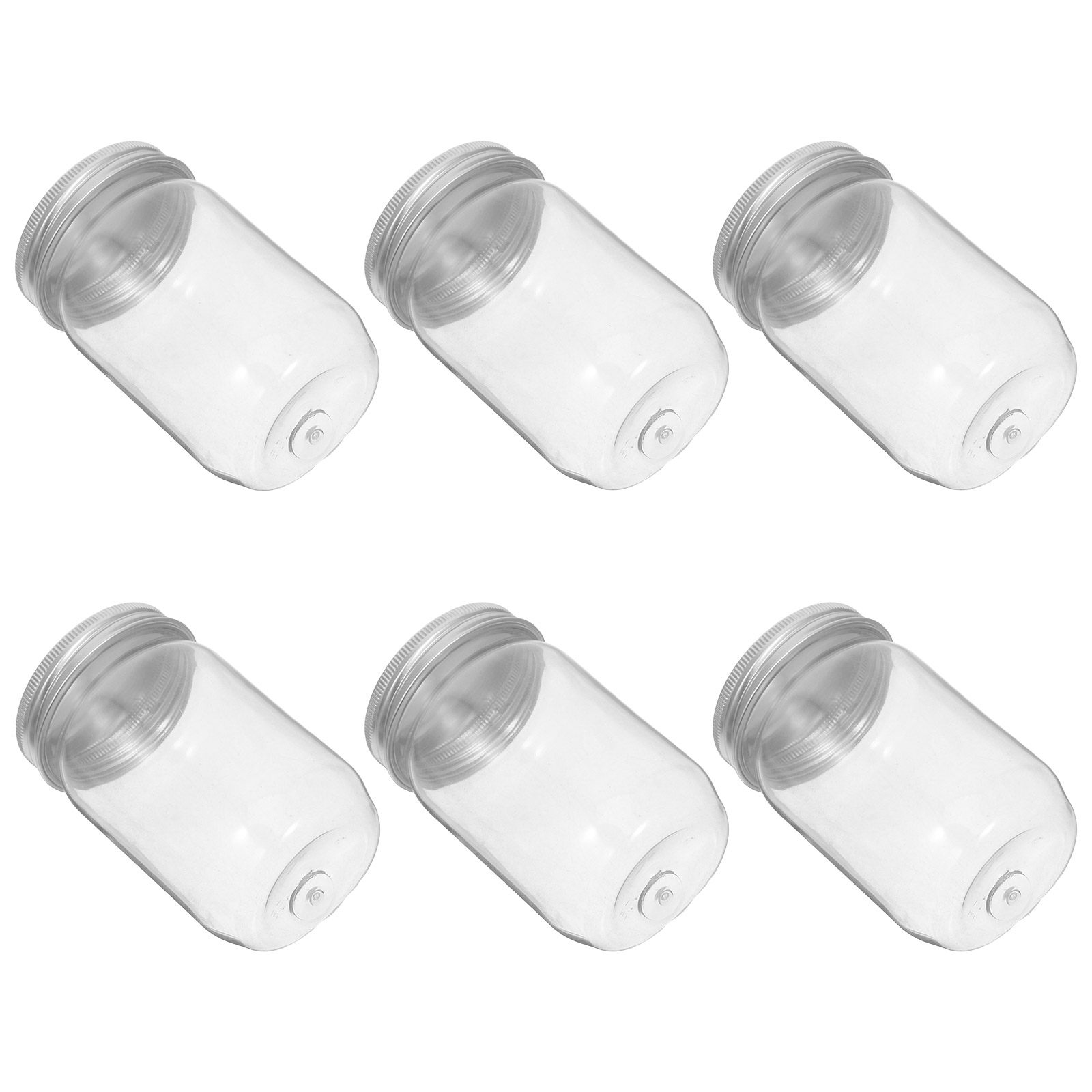 Food Storage Plastic - Набор из 6 прозрачных пластиковых банок
