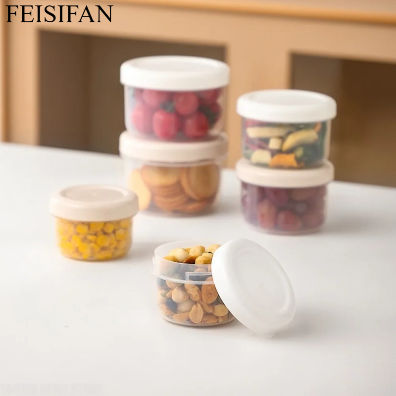 Food Storage Plastic Containers With Lids - Портативный круглый пластиковый контейнер для хранения