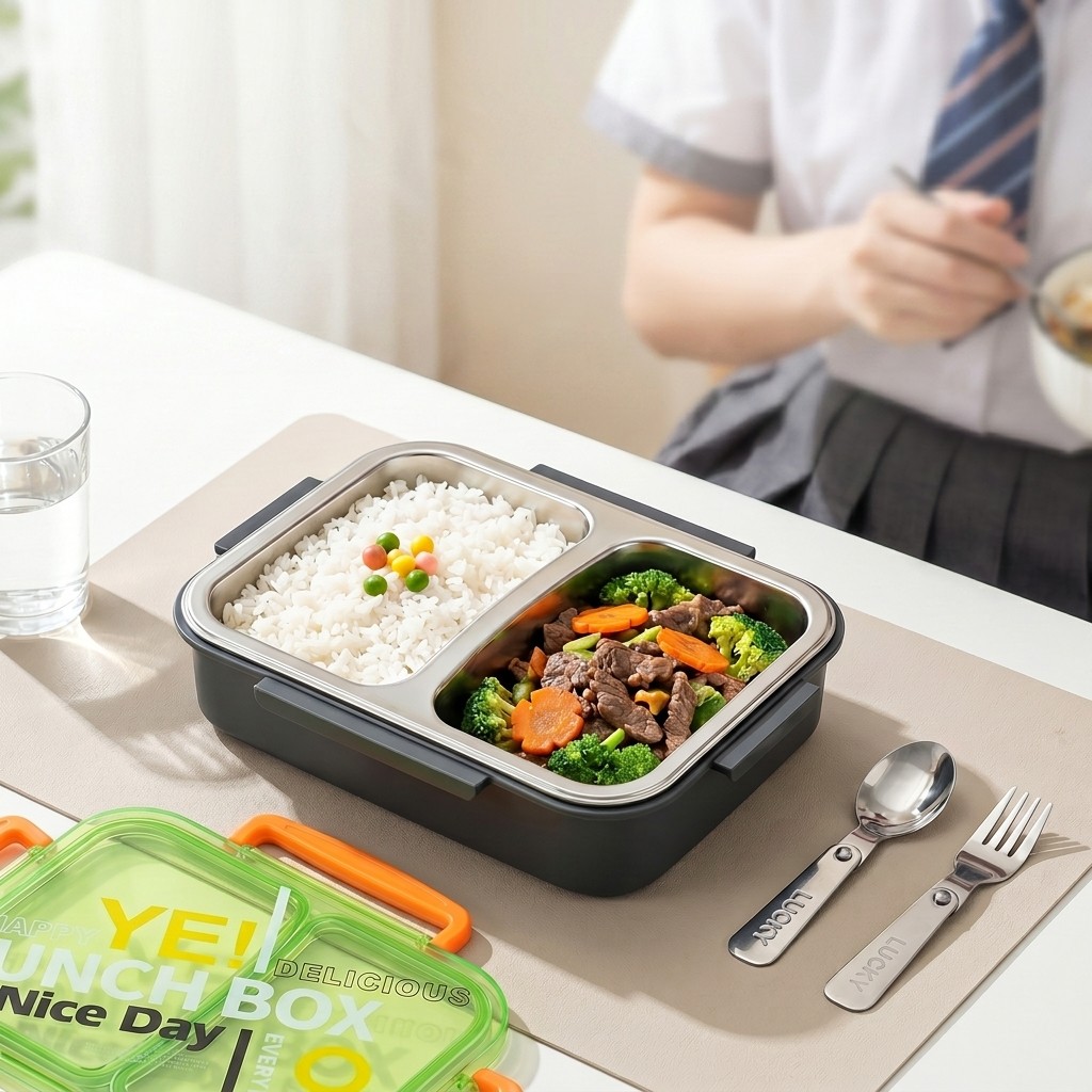 Food Storage With Dividers - Ланч-бокс из нержавеющей стали 304 для