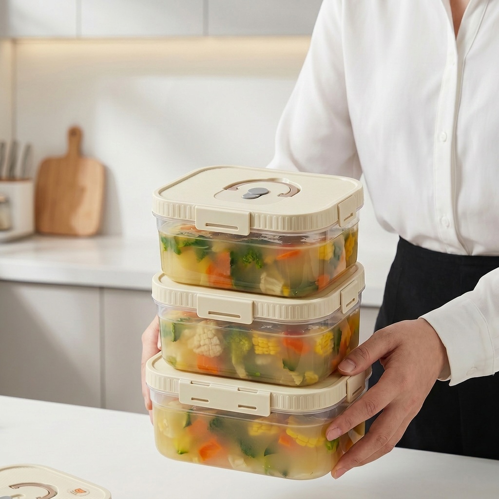 Food Storage With Dividers - Прозрачный пластиковый контейнер для хранения продуктов