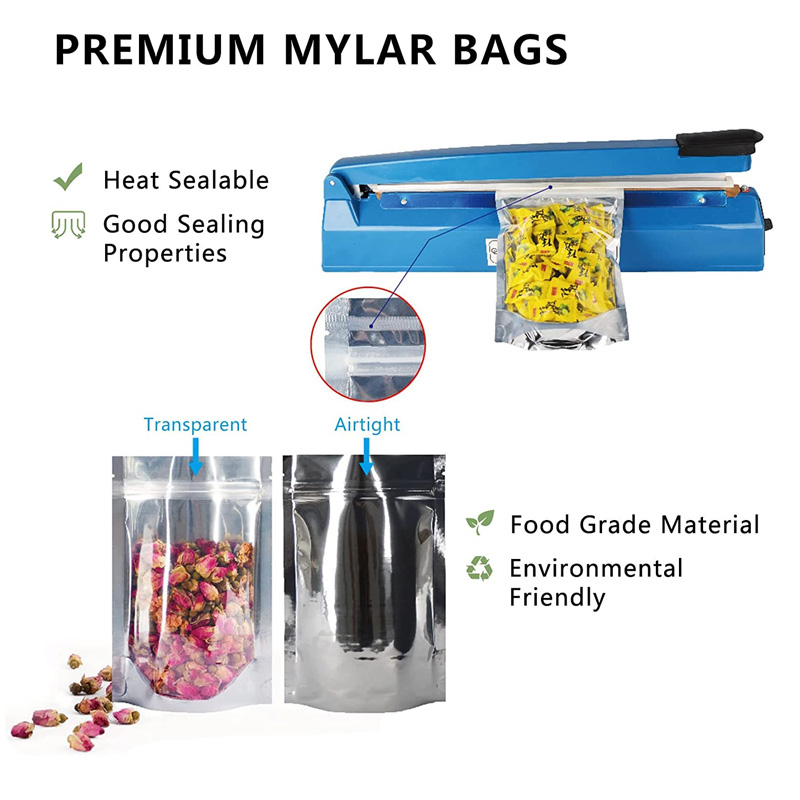 1000 шт./партия, прозрачные па – обзор и цена Food Storage In Mylar Bags