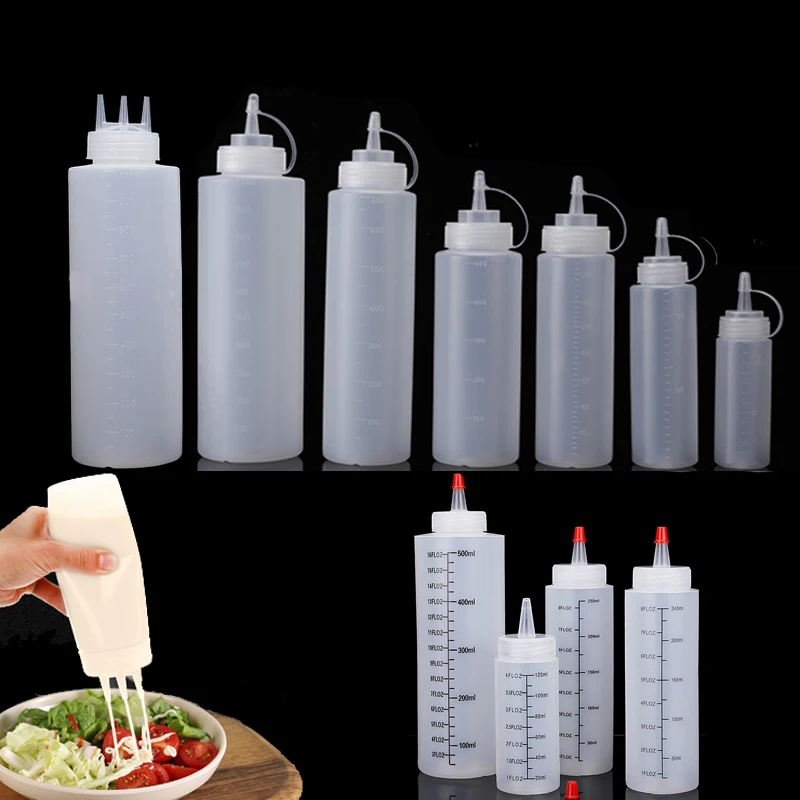 1 шт. пустые пластиковые бутыл – обзор и цена Condiment Squeeze Bottle