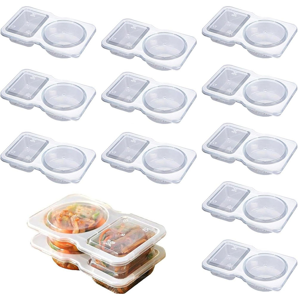 Двухсекционные одноразовые про – обзор и цена Portion Control Container