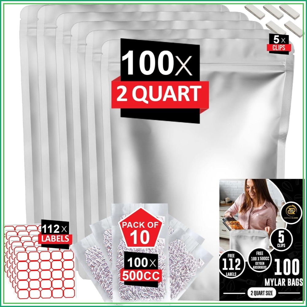 100 шт. пакетов из майлара объ – обзор и цена Food Storage For Long Term