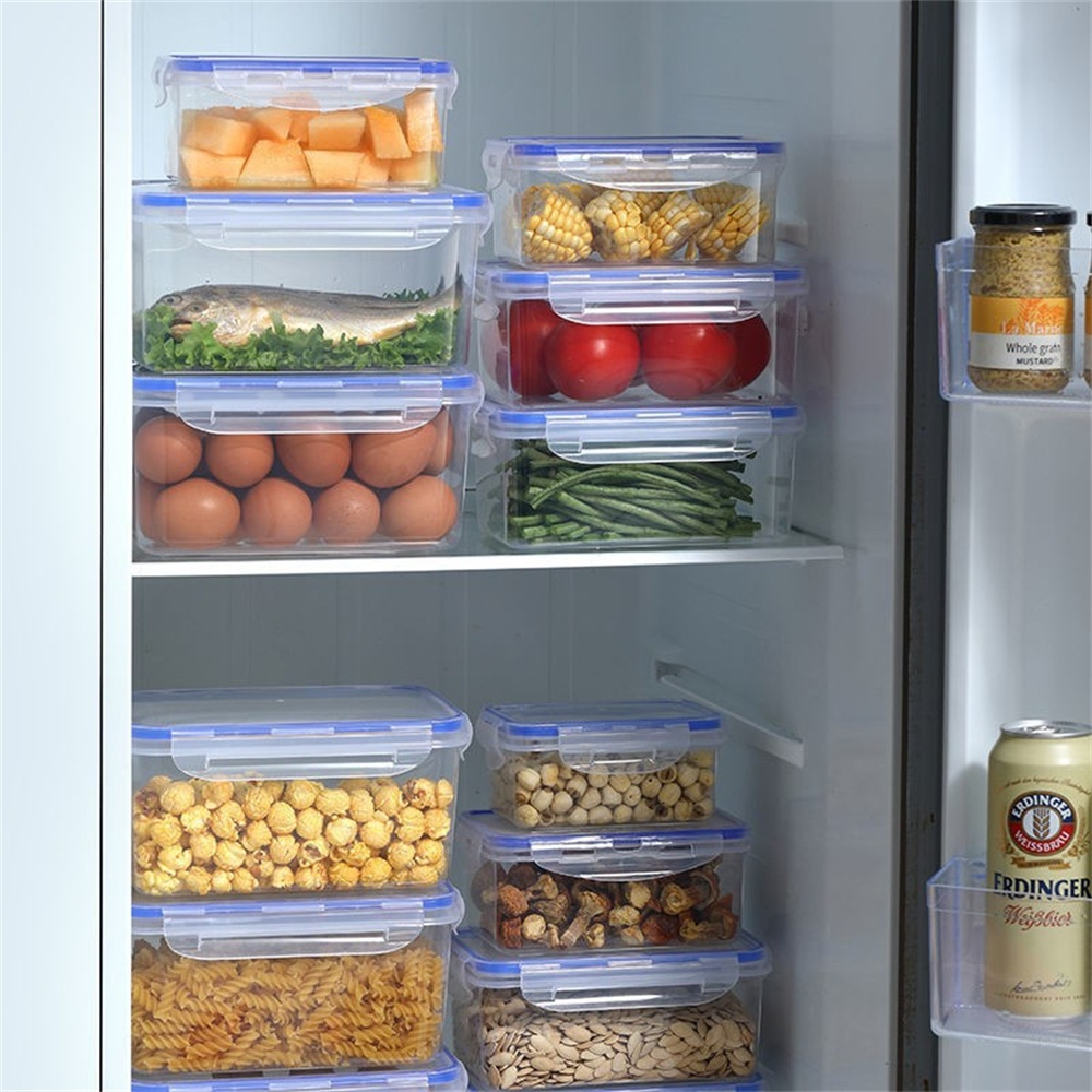 Набор из 1/4 прозрачных контей – обзор и цена Food Storage Drawer Organizer