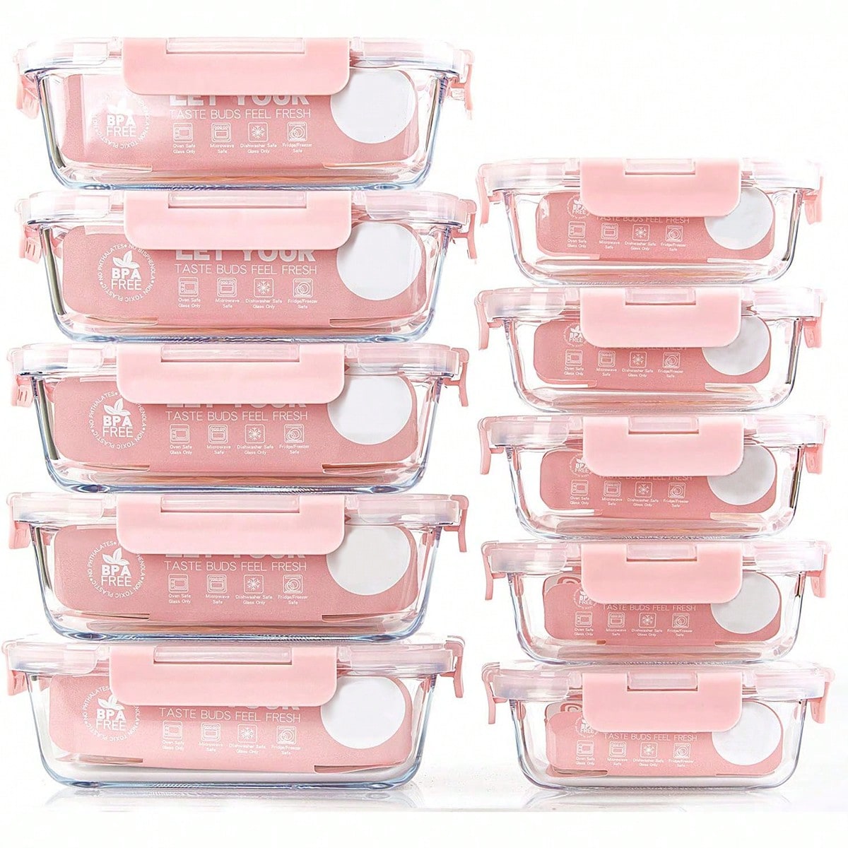 Набор из 10 стеклянных контейн – обзор и цена Food Storage Plastic Containers With Lids