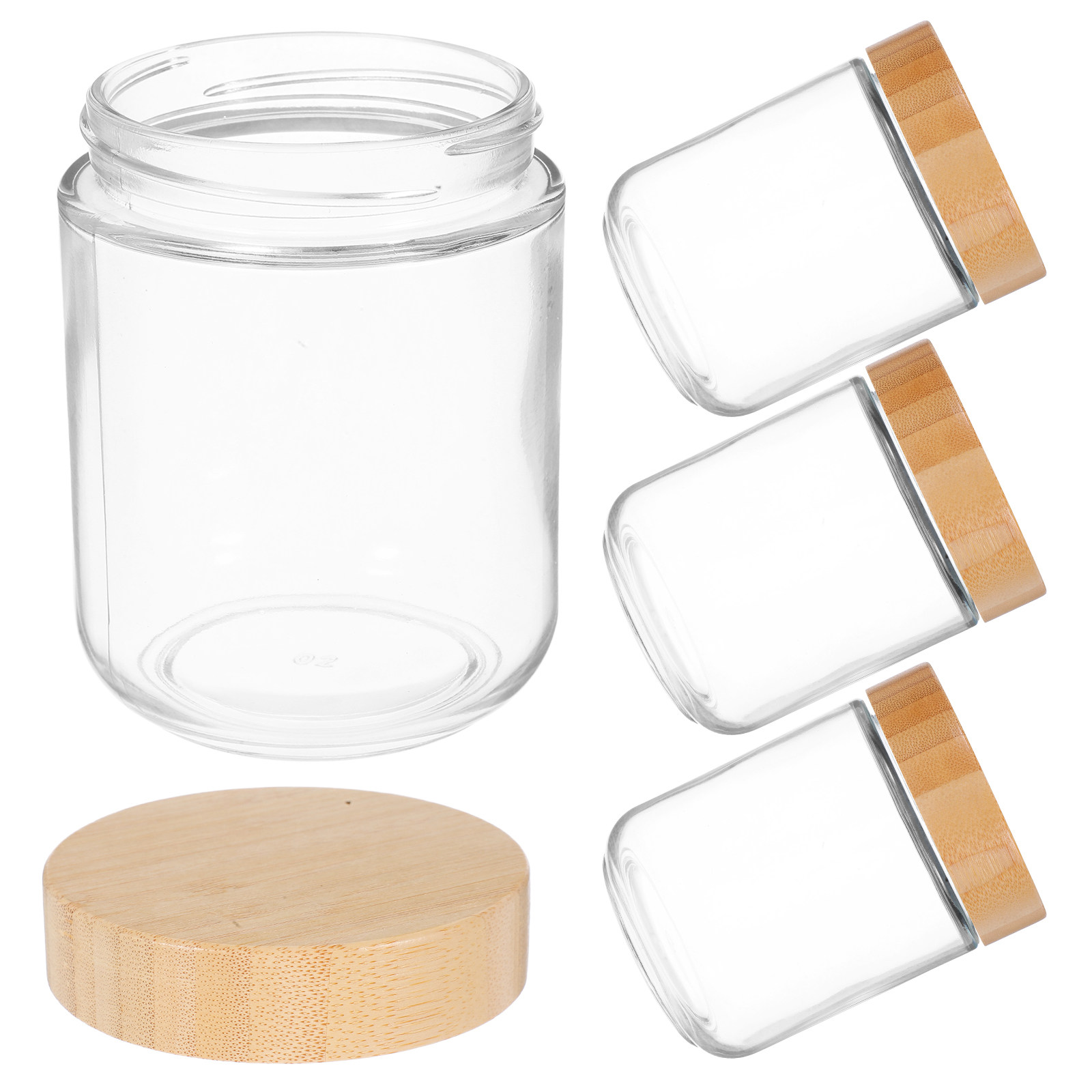 4 шт. прозрачных стеклянных ба – обзор и цена Food Storage Plastic Containers With Lids
