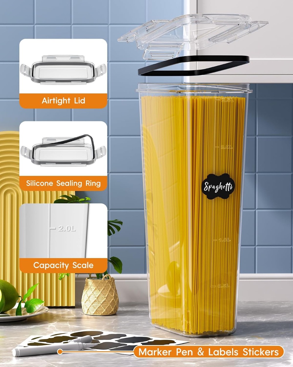 24 герметичных контейнера для  – обзор и цена Food Storage Plastic