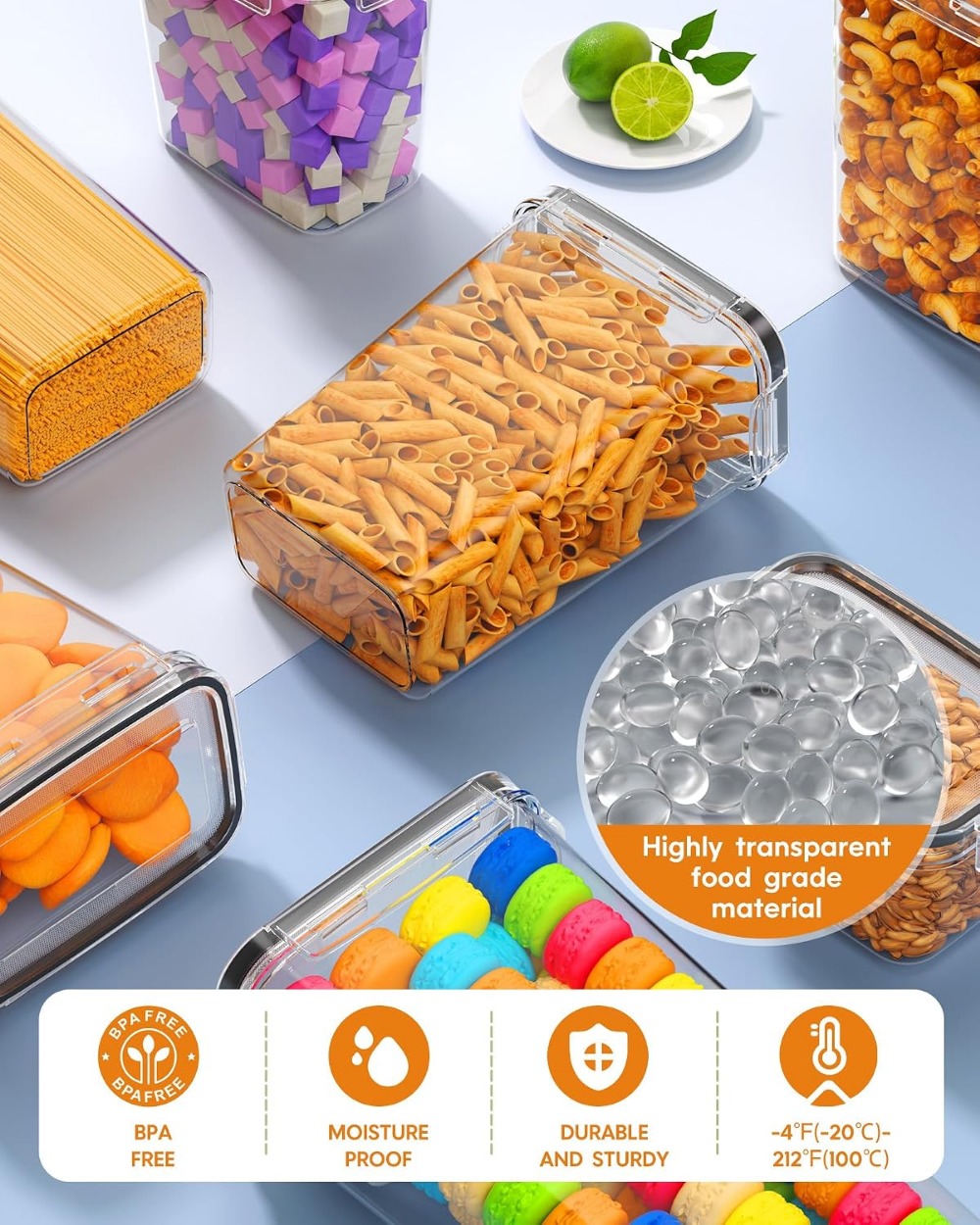 24 герметичных контейнера для  – обзор и цена Food Storage Plastic
